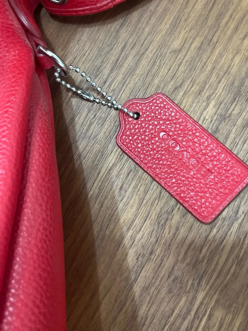 Coach pebbled leather